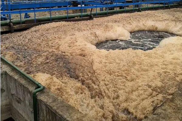 (圖:垃圾滲濾液泡沫池)